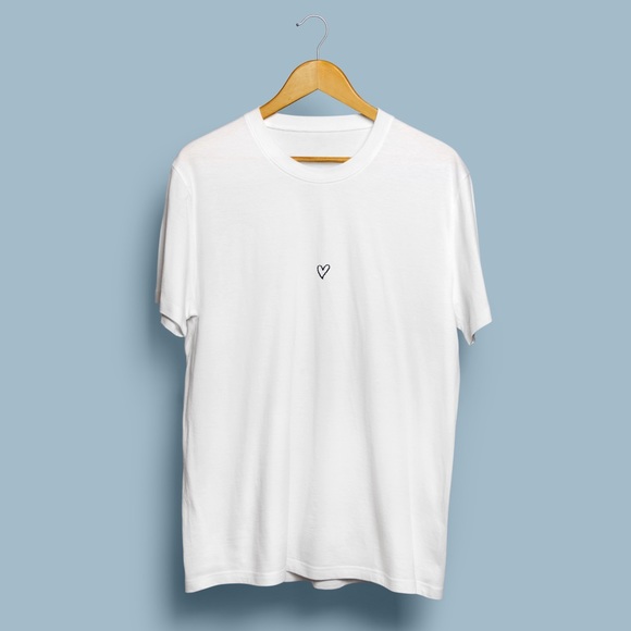 Embroidered “Heart” Handmade Tee - Picture 3 of 7